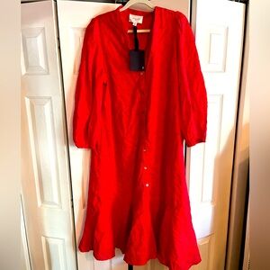NWT - vibrant red tuckernuck dress